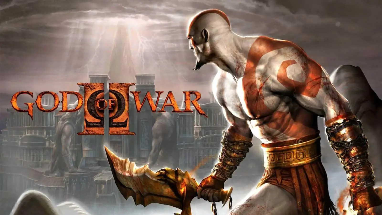 God of War 2 promotional key art work,