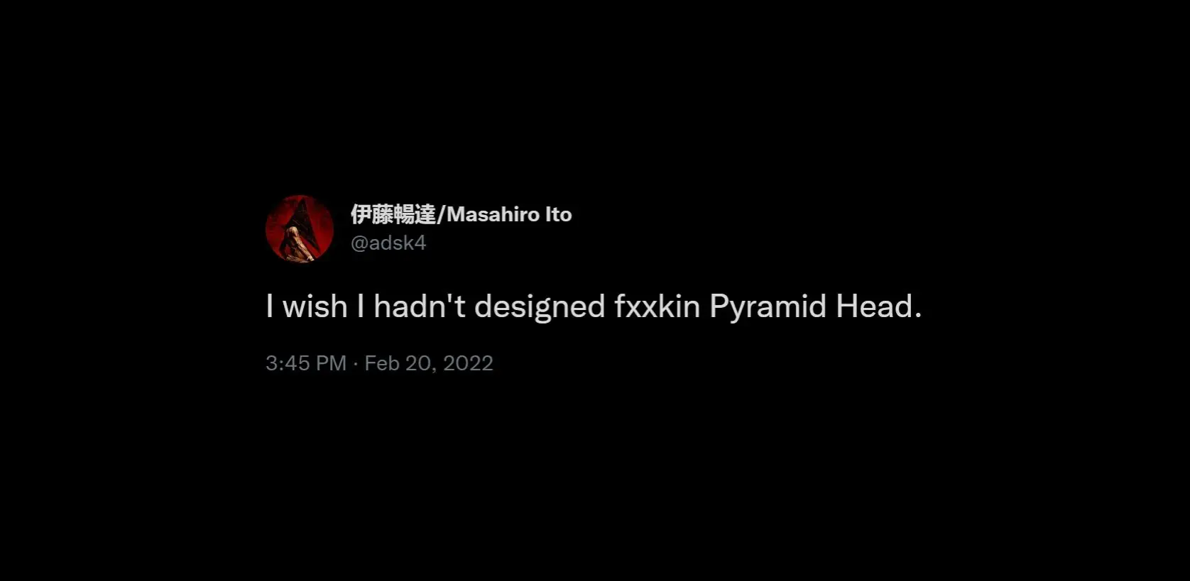 Masahiro Ito's Pyramid Lament /