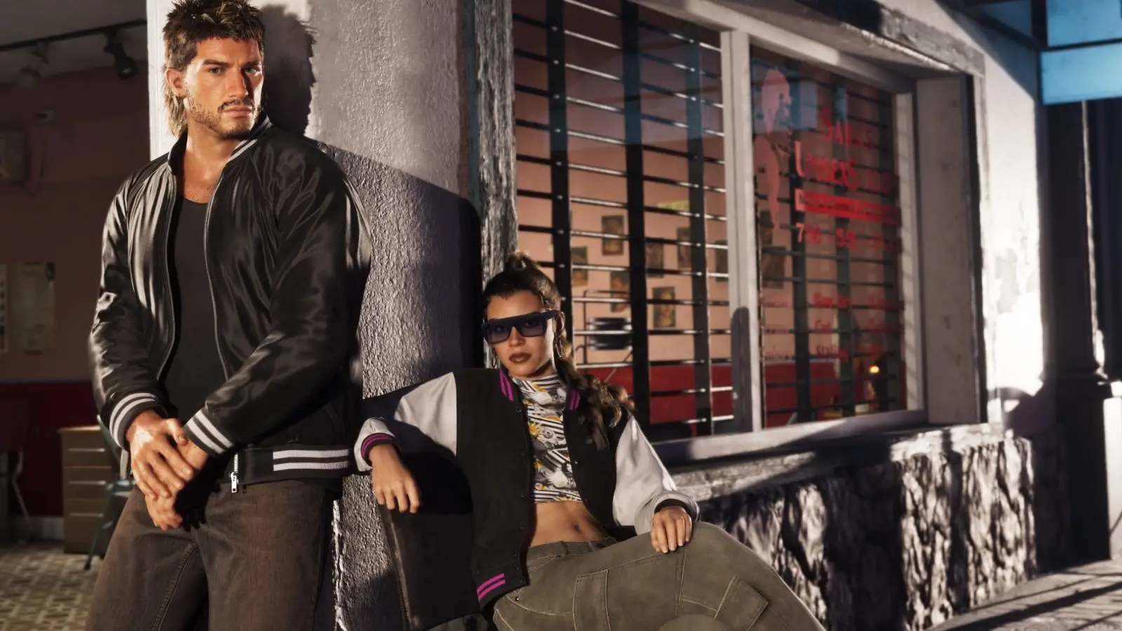 Jason and Lucia haircuts in GTA 6 (Rockstar Games)