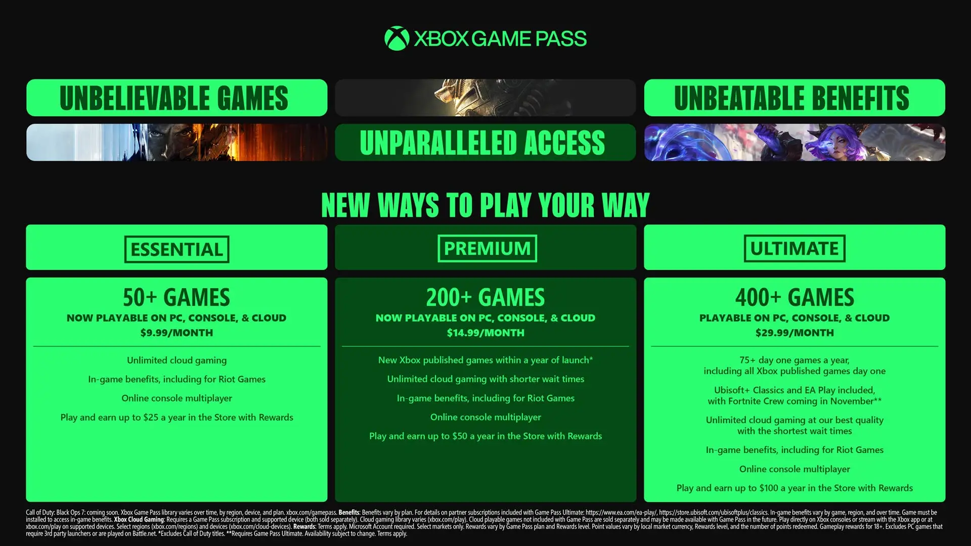 Xbox Game Pass price updates on the official Xbox Wire blog, Microsoft
