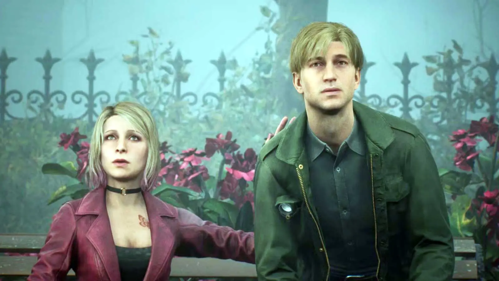 Maria and James in the Silent Hill 2 remake, Konami