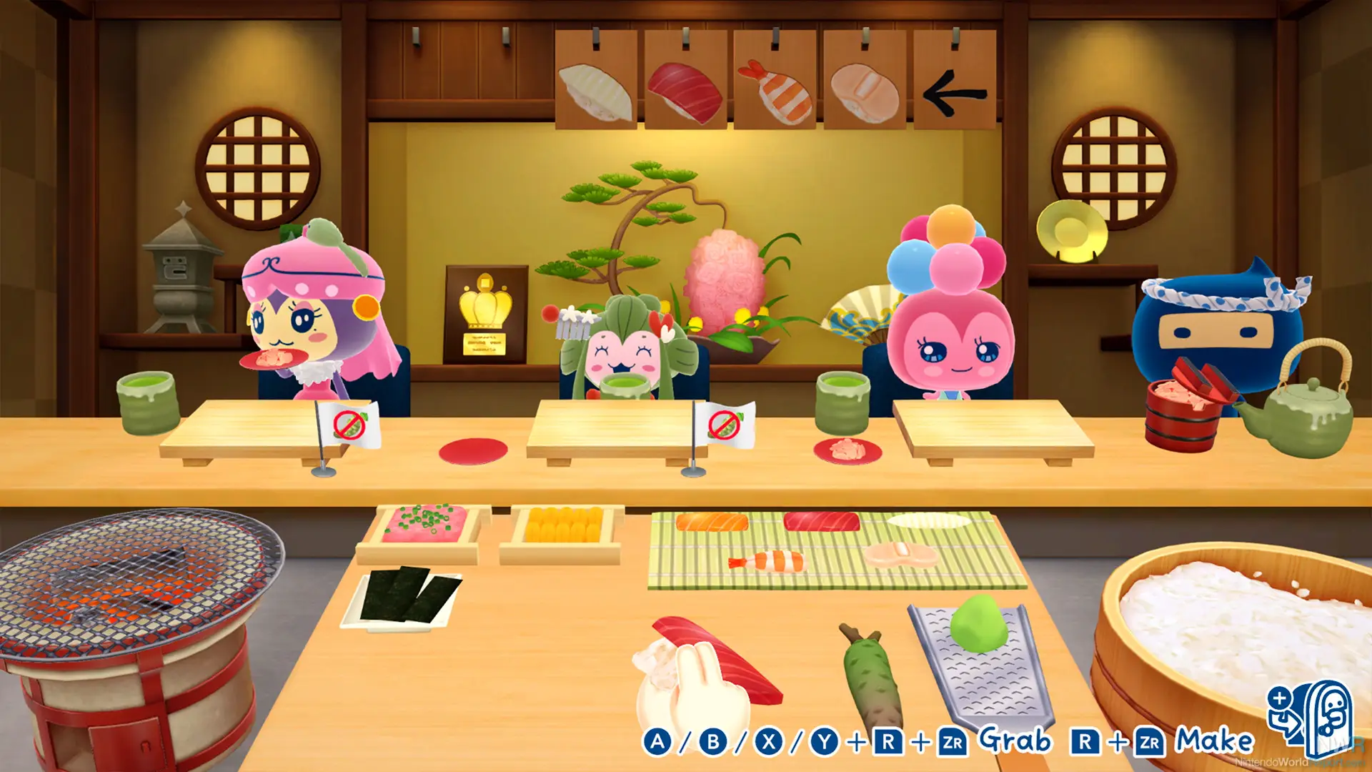 Sushi mini-game - Bandai Namco