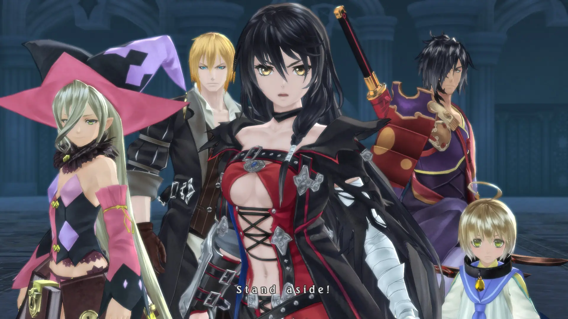 Official promo image of the whole squad from Tales of Berseria, Bandai Namco