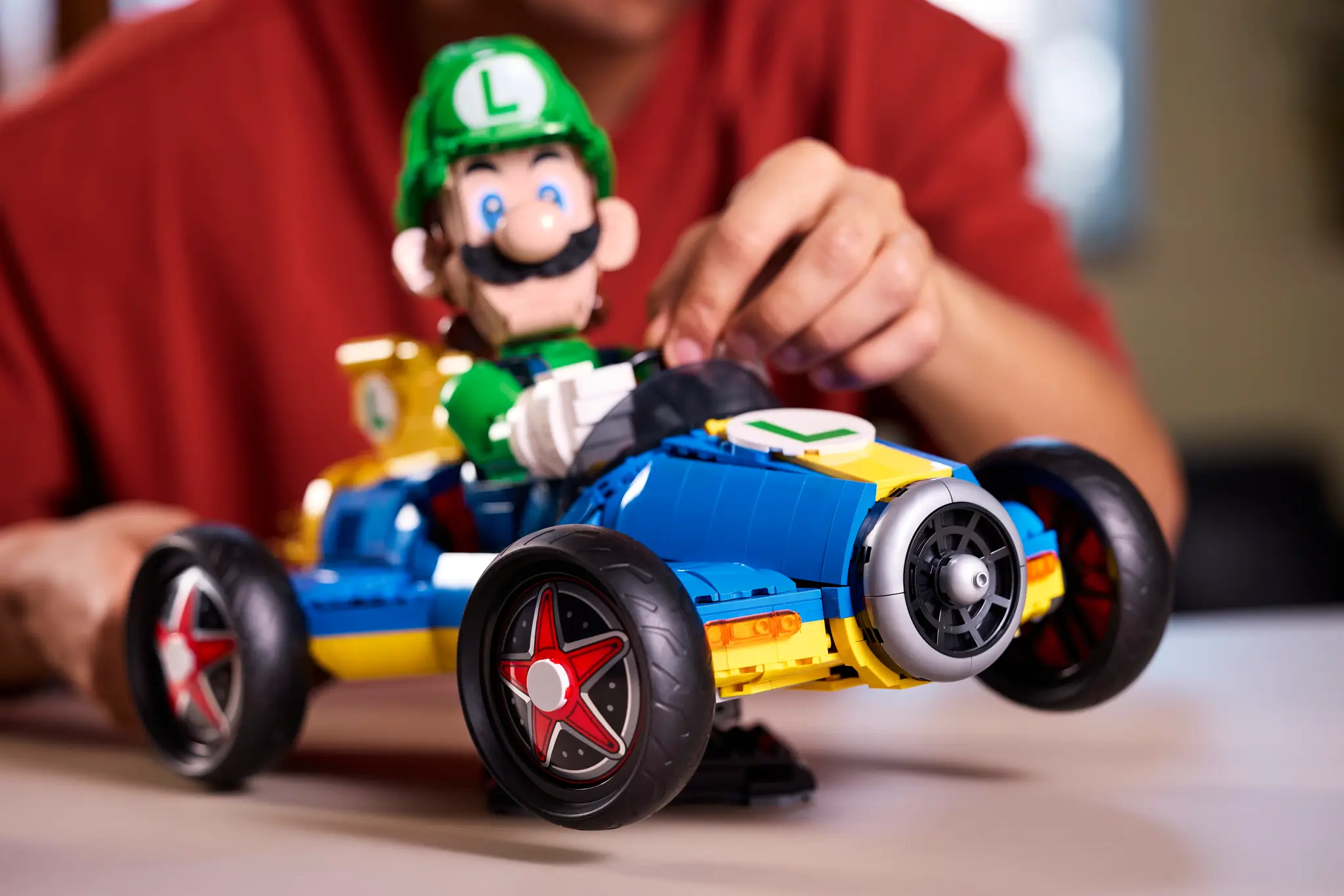 The new Mario Kart Luigi and Mach 8 is now available to pre-order (LEGO)