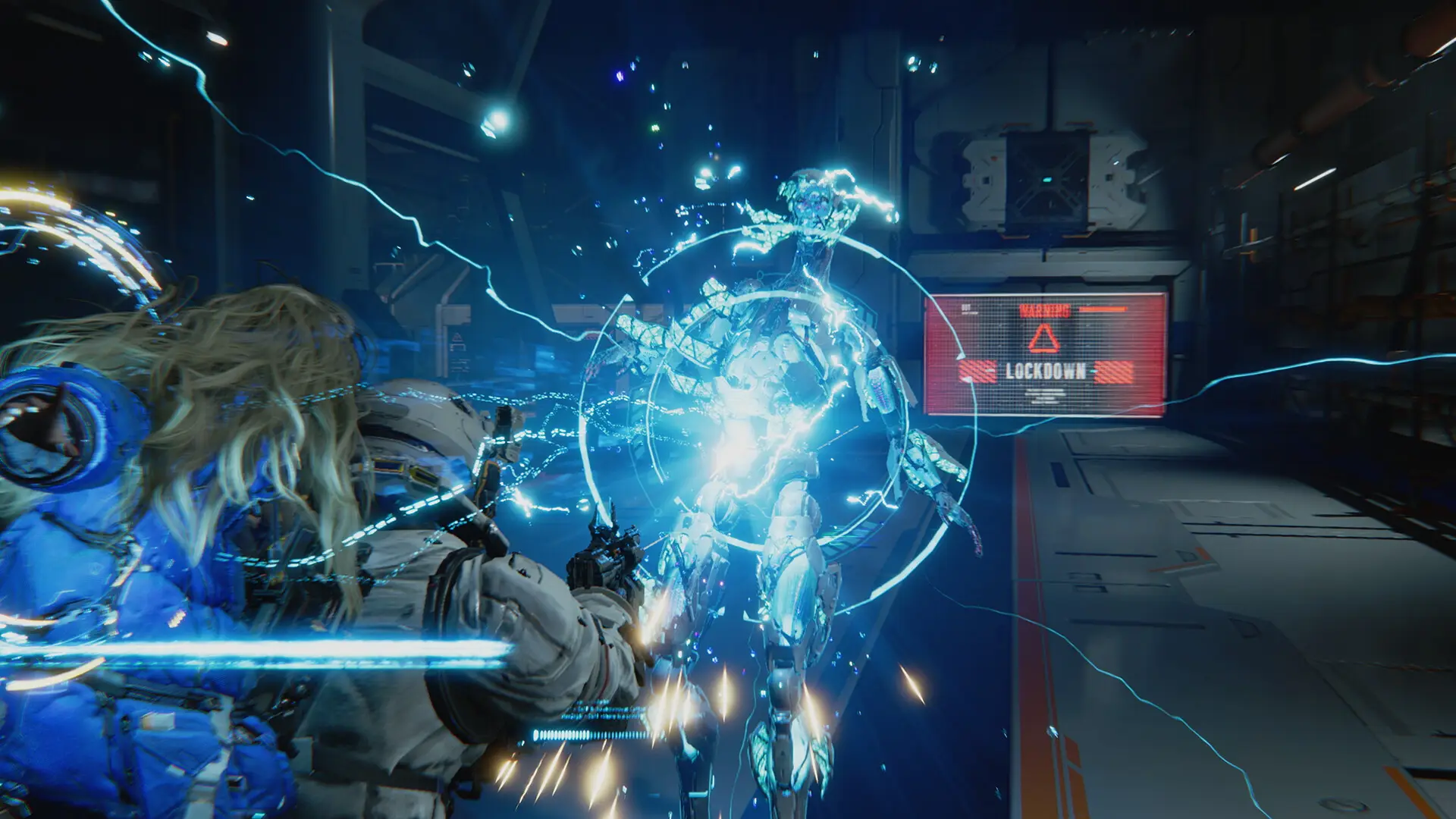 A glimpse of Pragmata's combat from the Steam store page