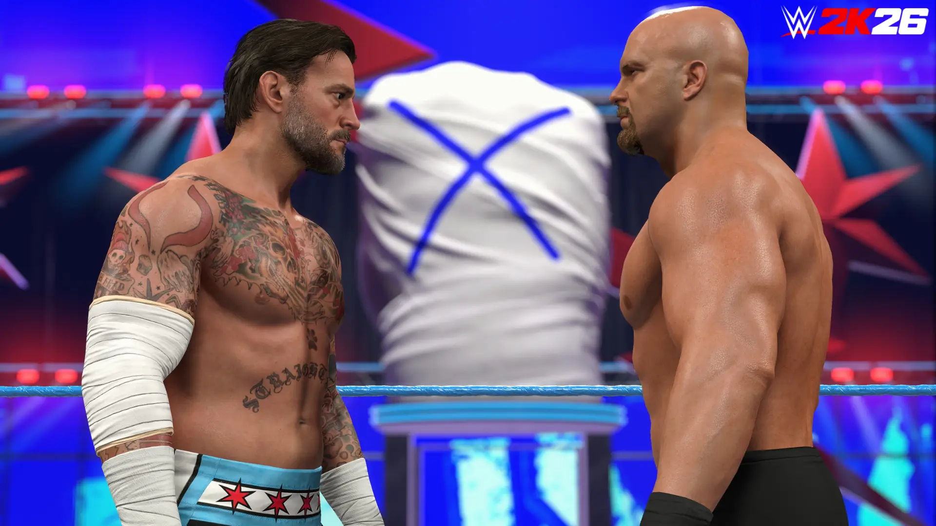 CM Punk and Stone Cold in WWE 2K26, 2K