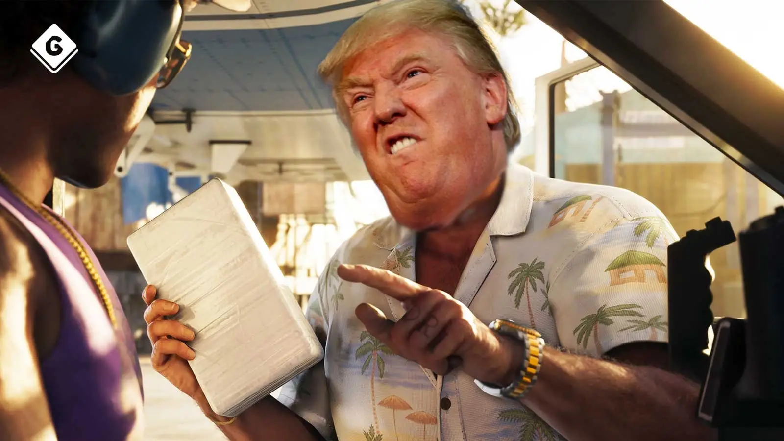 Rockstar Games/Donald Trumps head