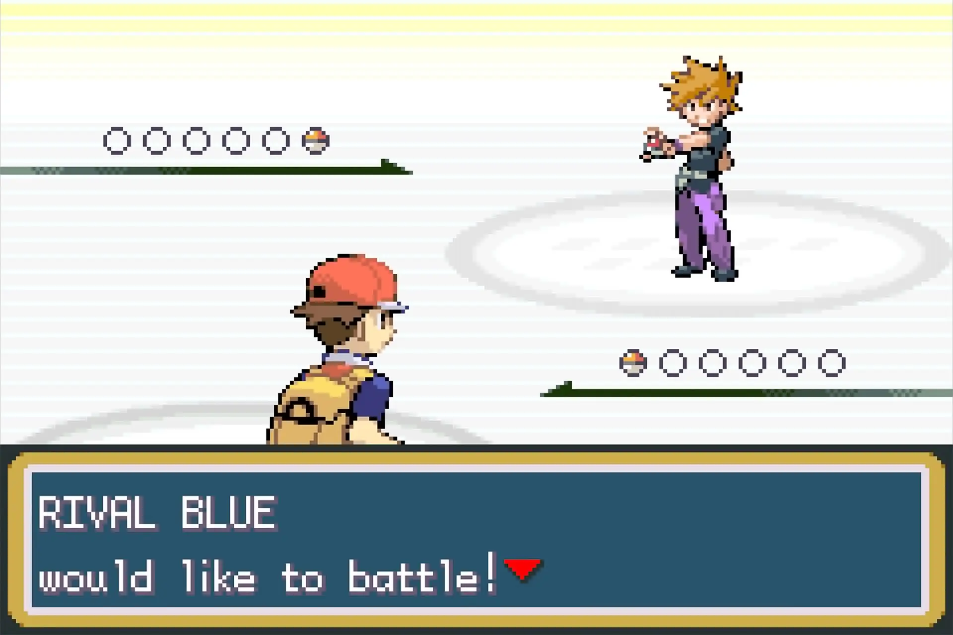 A battle in Pokémon FireRed, Nintendo