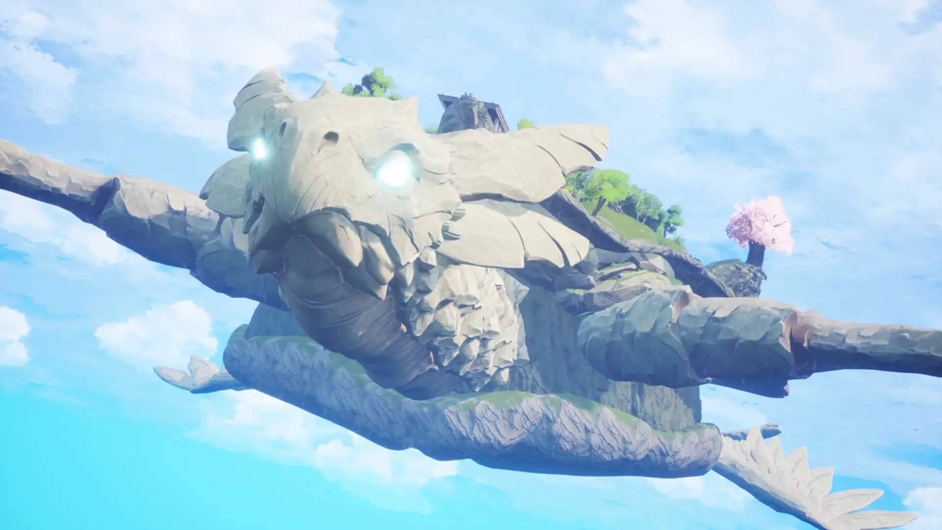 Desperately hoping that you can ride the big rock turtle