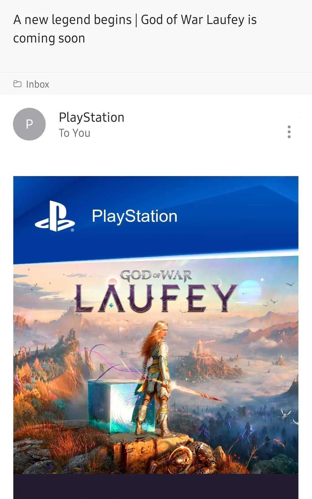 God of War Laufey email, GAMINGbible