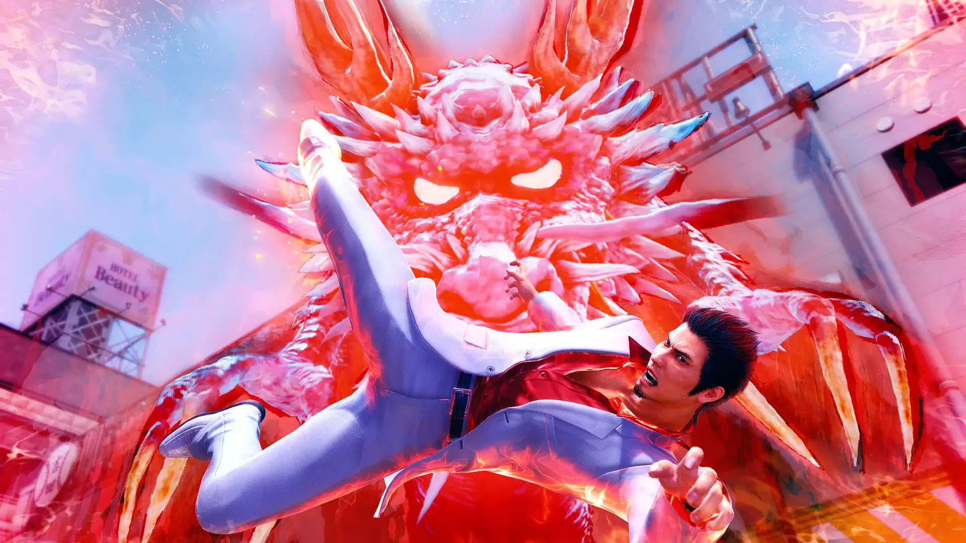 Kiryu kicking ass, SEGA