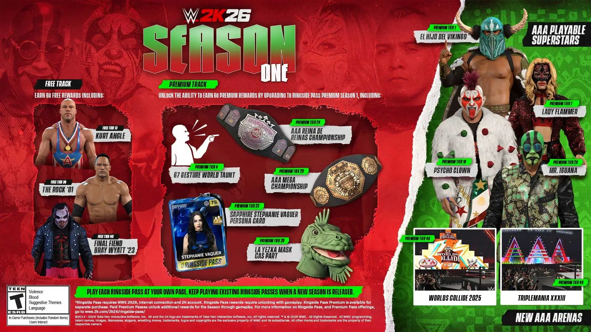 WWE 2K26 Ringside Pass 1, 2K