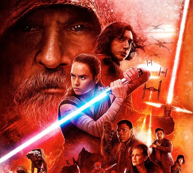 Official alternate poster for Star Wars The Last Jedi, Disney