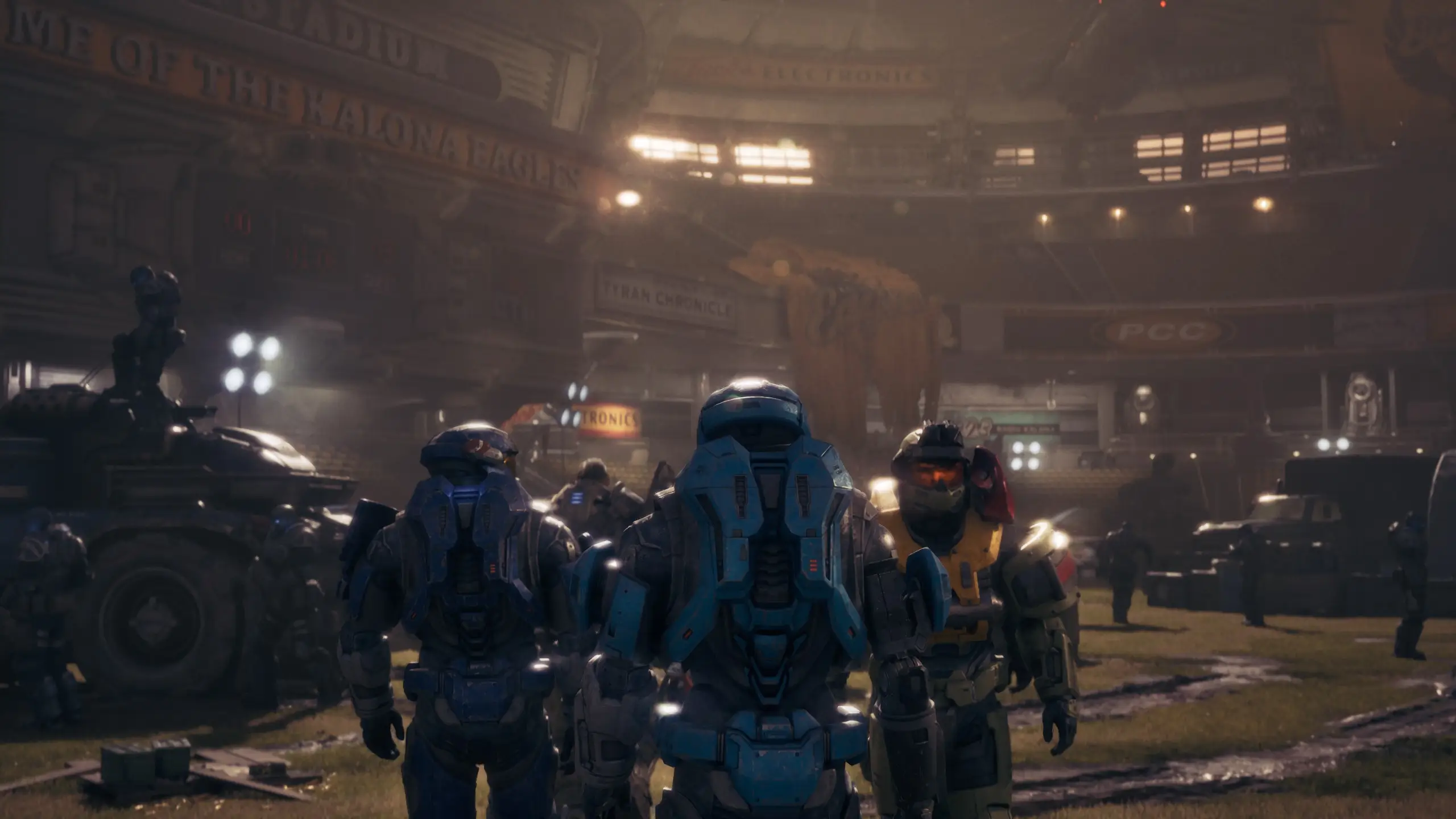 Master Chief and Noble Team modded into Gears of War: E-Day,