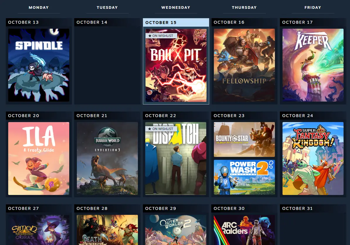 Steam Personal Wishlist official image from Steam storefront, Valve