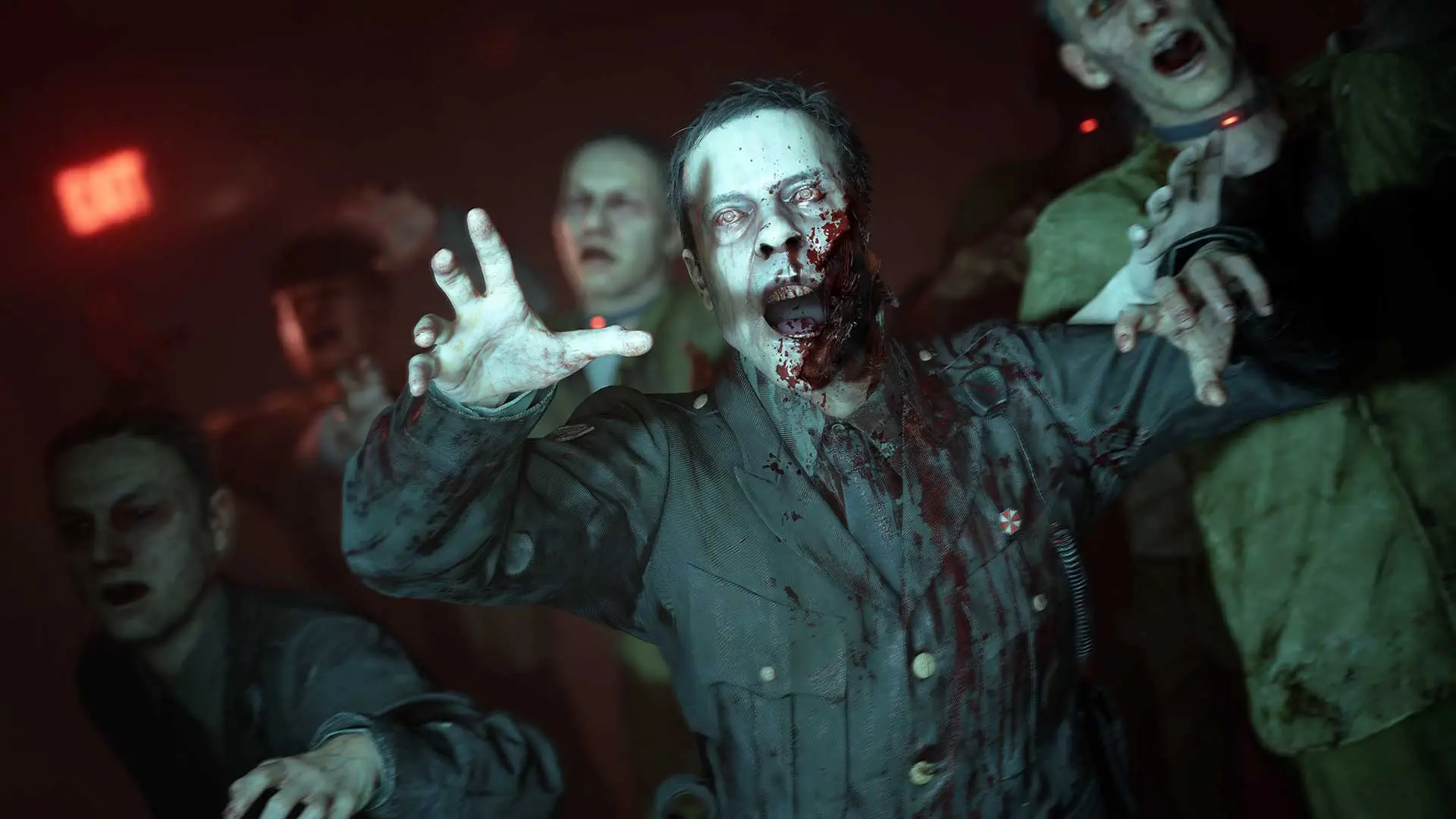 A zombie horde in the Resident Evil Code: Veronica remake, Capcom