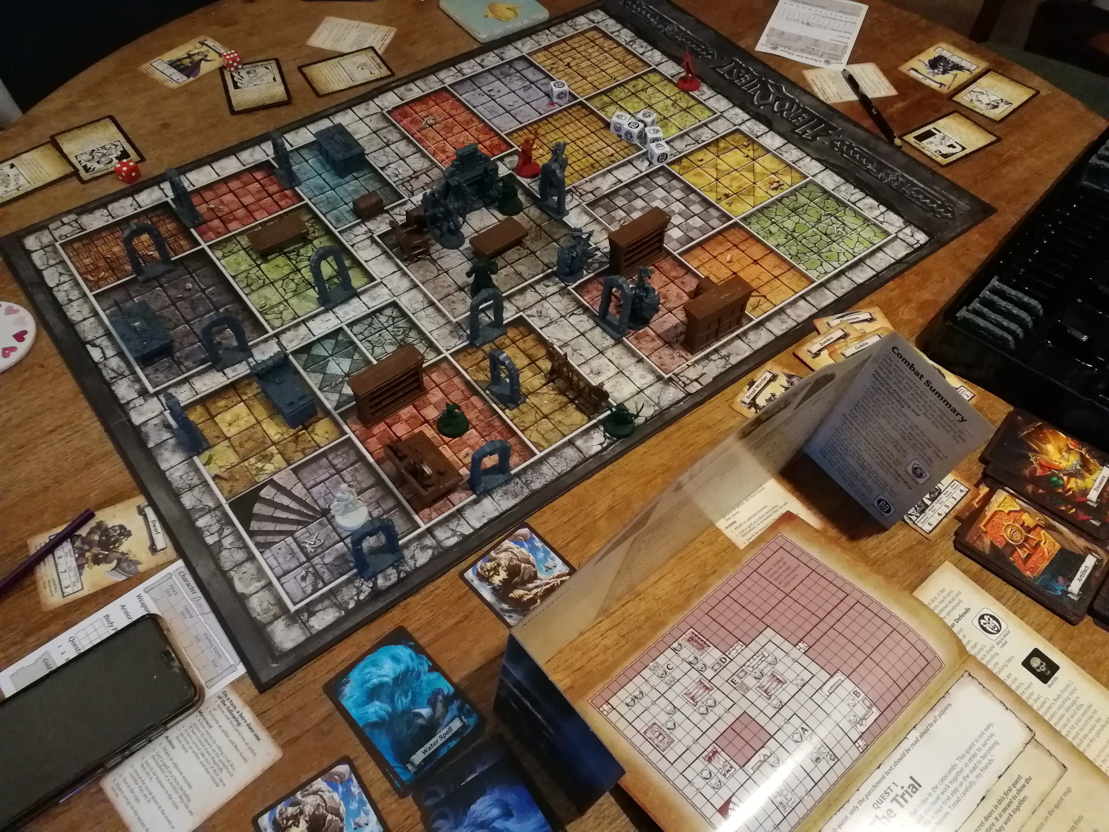 Playing the game’s first quest, ‘The Trial’ /