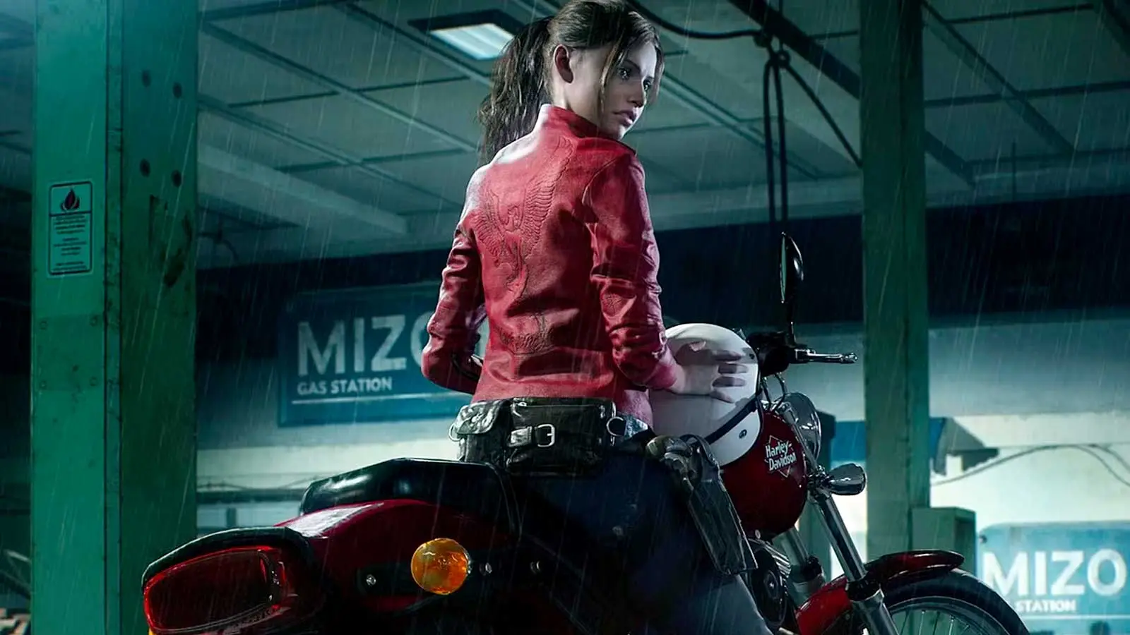 Claire Redfield looking badass in Resident Evil 2 (2019)