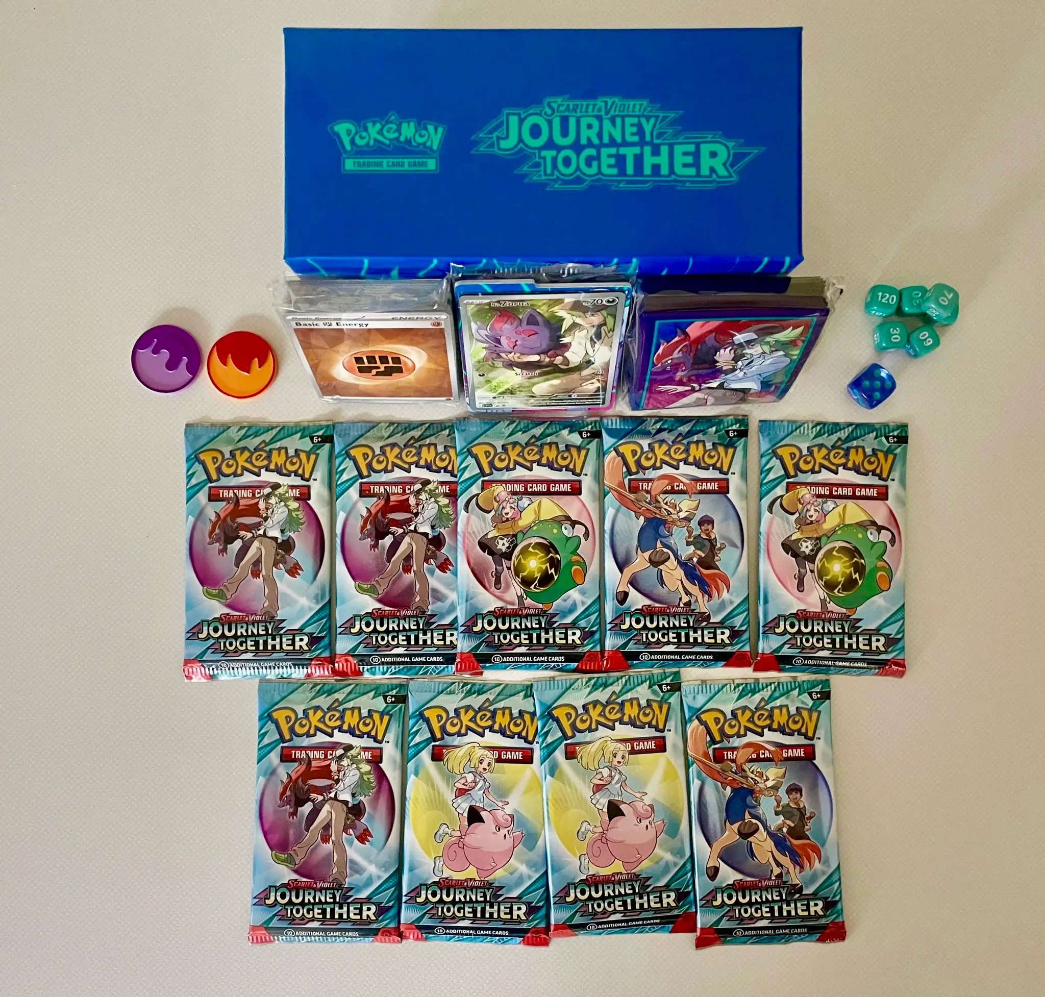Pokemon Journey Together Elite Box contents