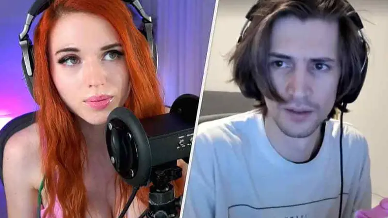 Amouranth via Twitch, xQc via Twitch