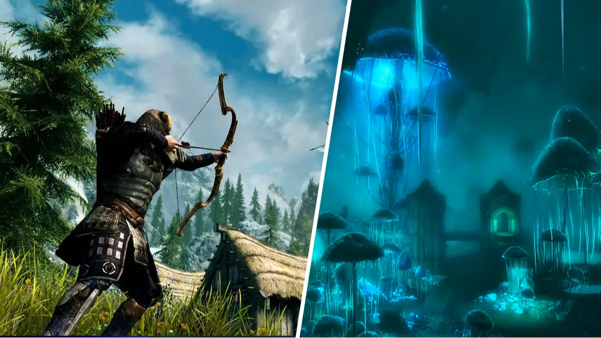 Skyrim’s Blackreach gets gorgeous Unreal Engine 5 remake