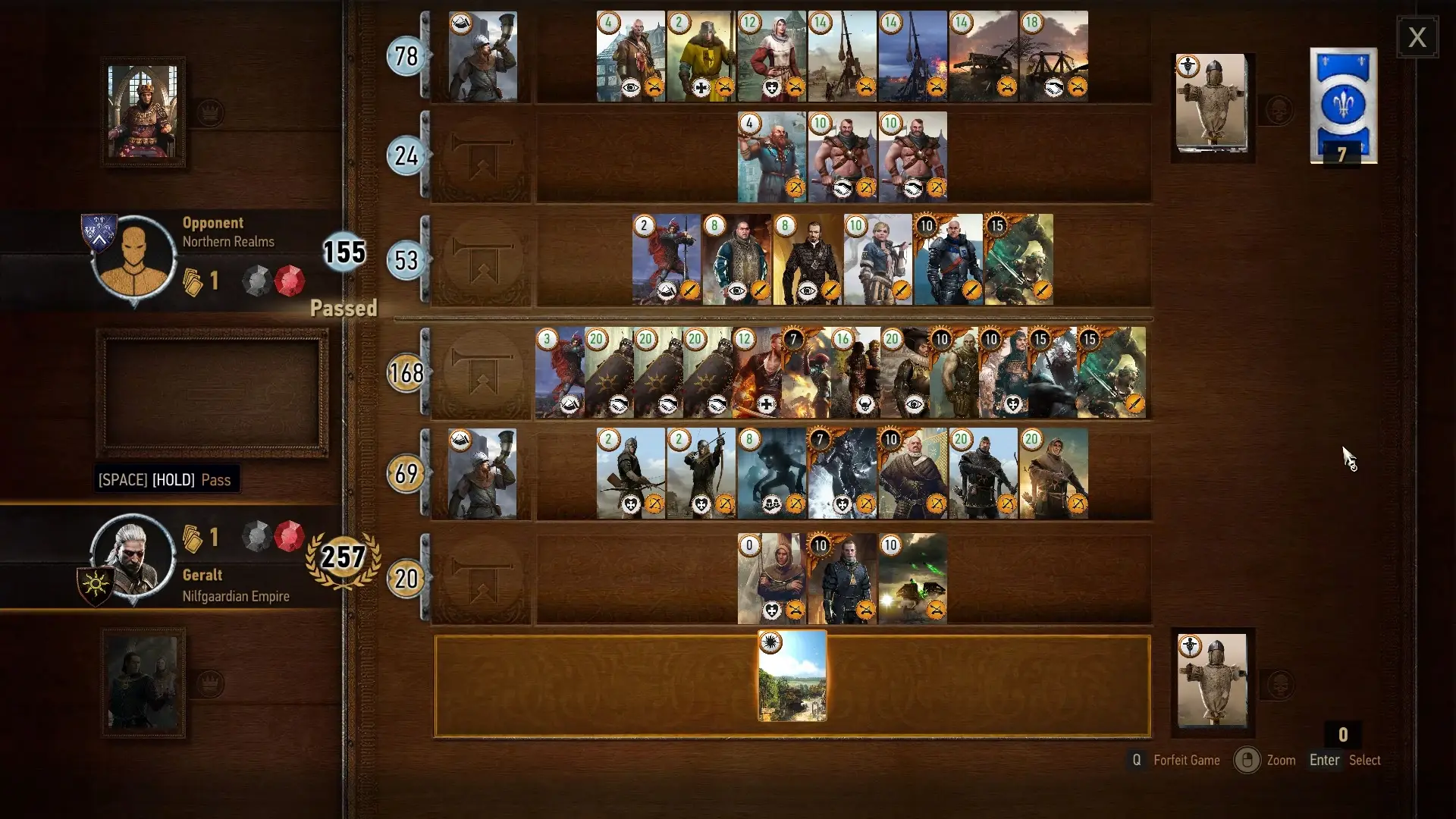 Gwent in The Witcher 3,