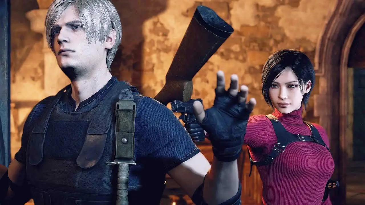 Leon and Ada in the Resident Evil 4 remake, Capcom