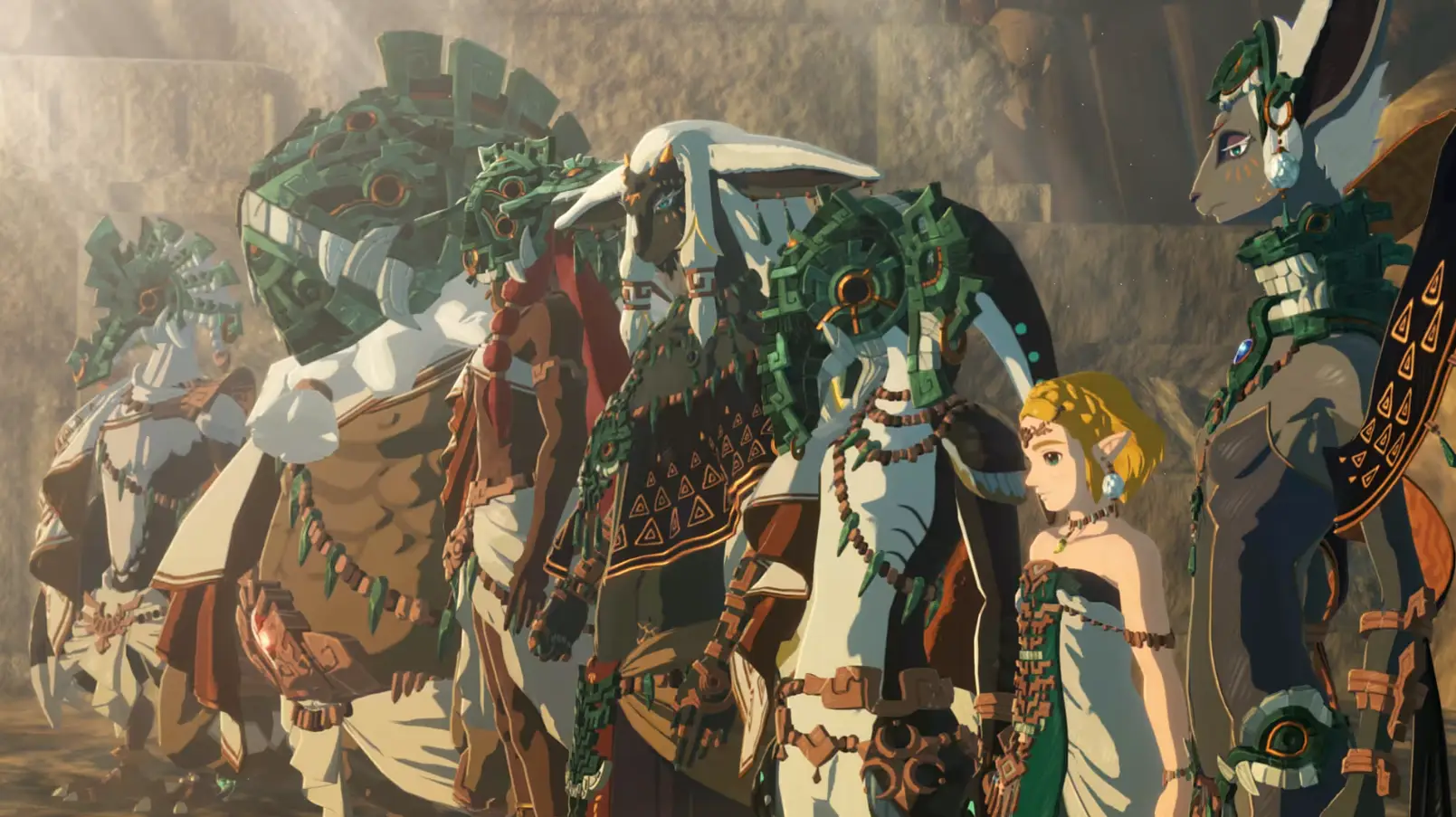 The Legend of Zelda Age of Imprisonment promo image of the whole squad, Nintendo