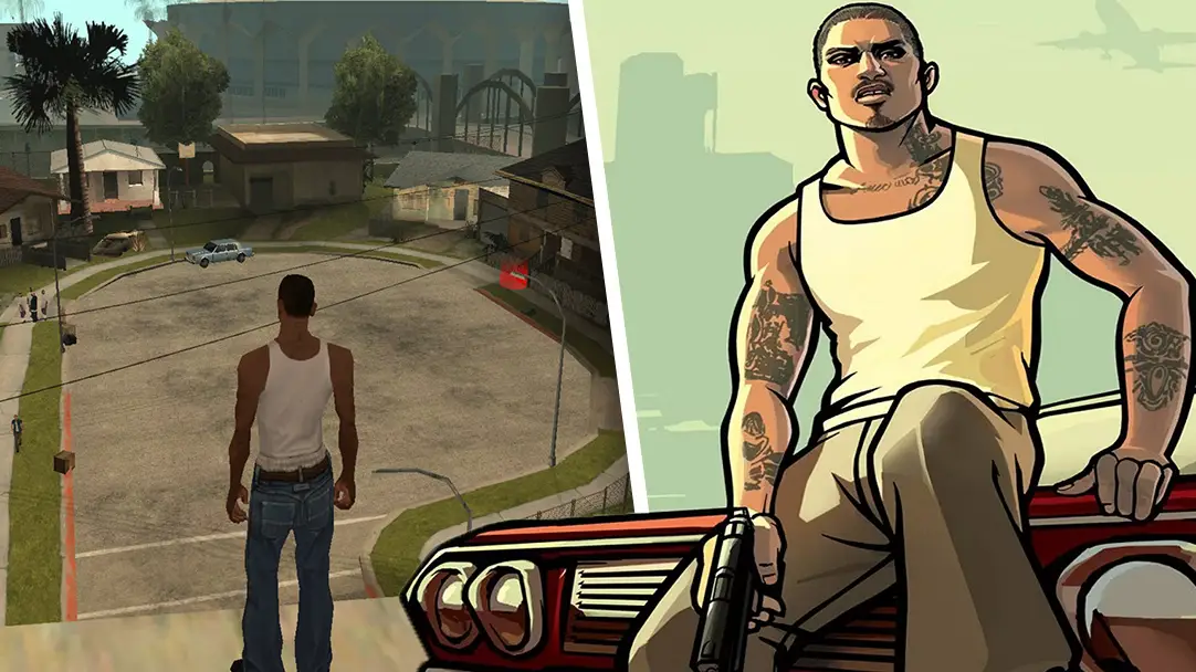 GTA: San Andreas has a very different opening sequence you probably never saw