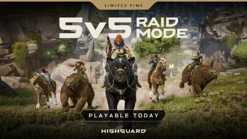 Promo image for the 5v5 Highguard patch, Wildlight Entertainment