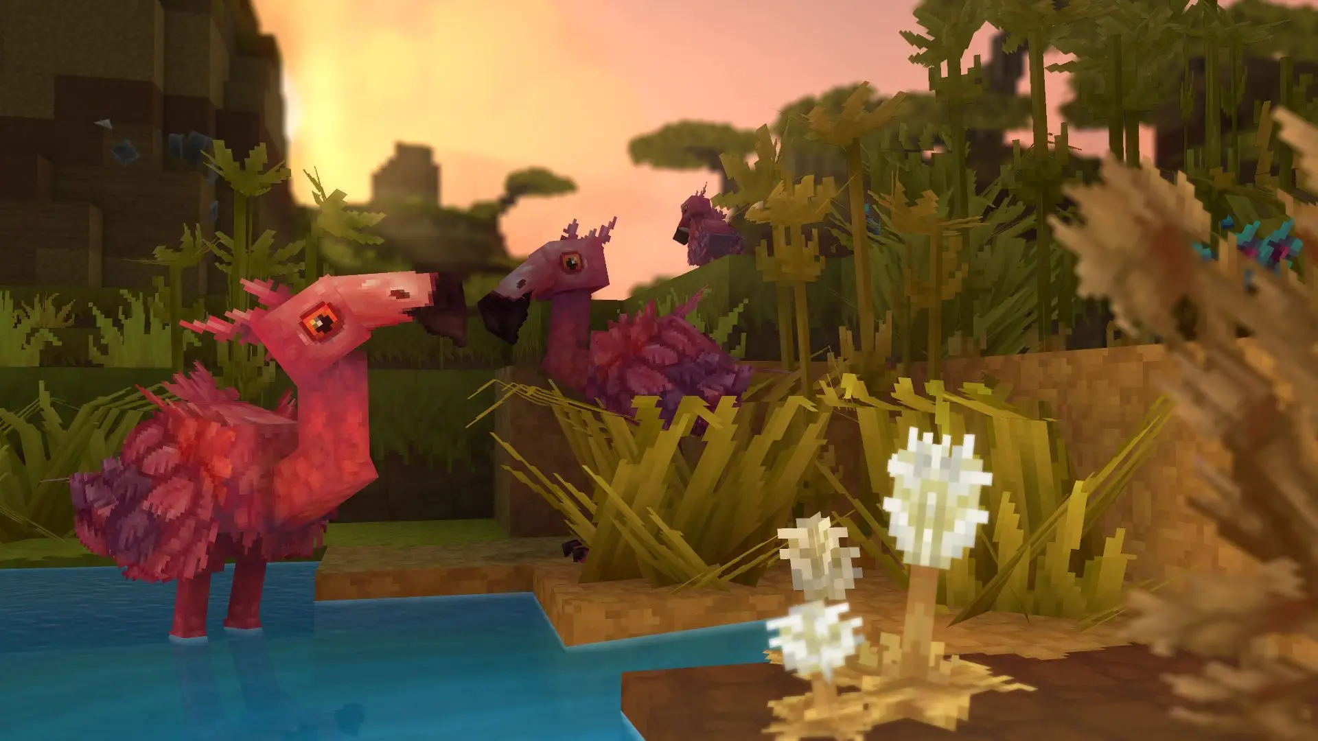 Never knew how much I wanted to see a voxel flamingo before now