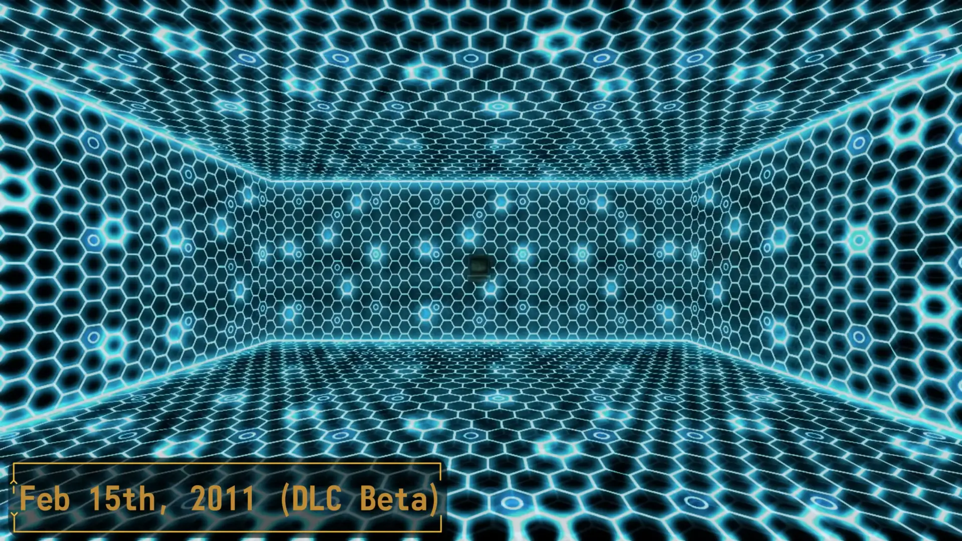 The X-13 VR room from the prototype version of Old World Blues, featured in Games' Past's video