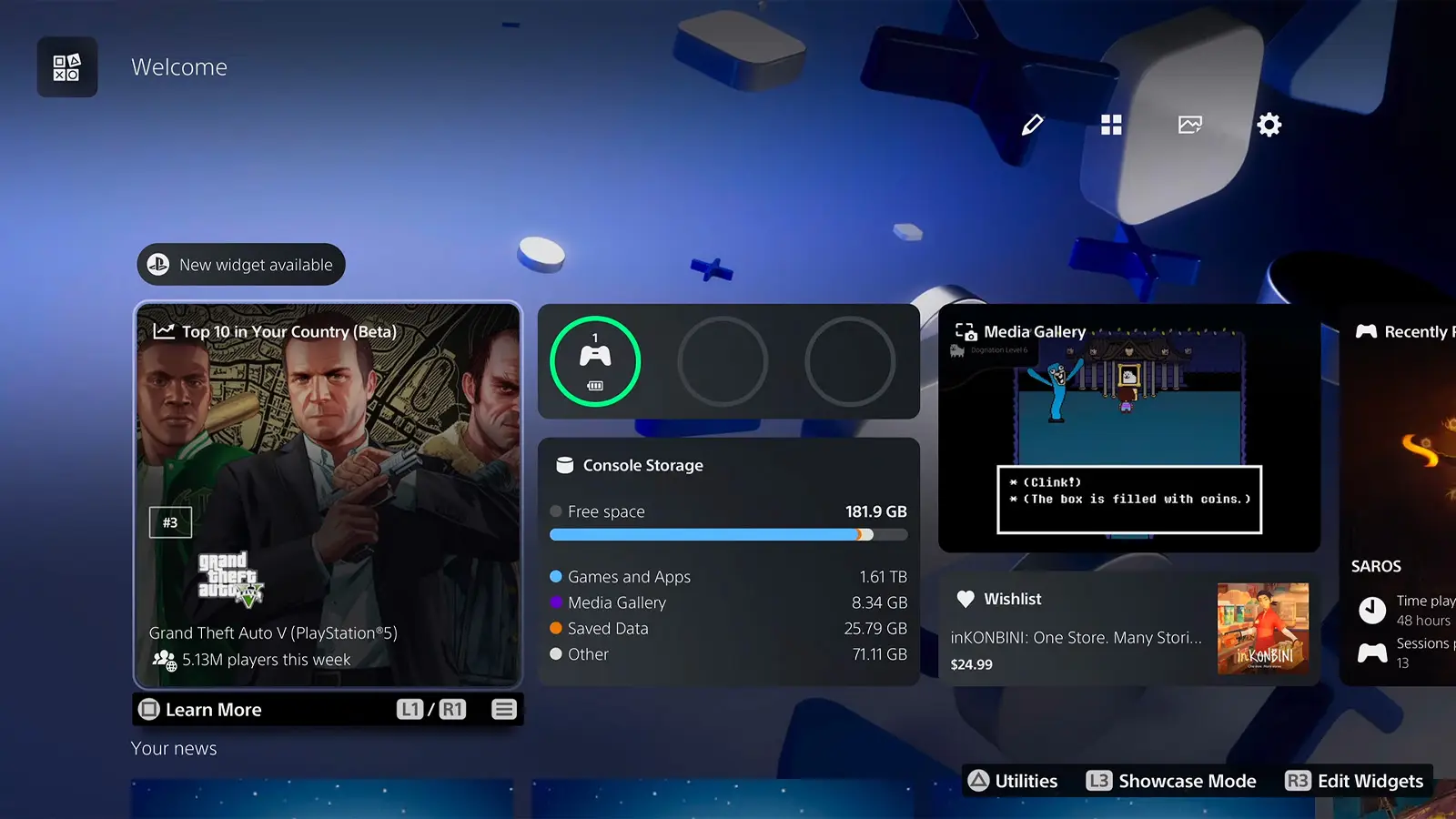 New PlayStation Welcome Hub Feature Shows Trending Games and Player Count - Image
