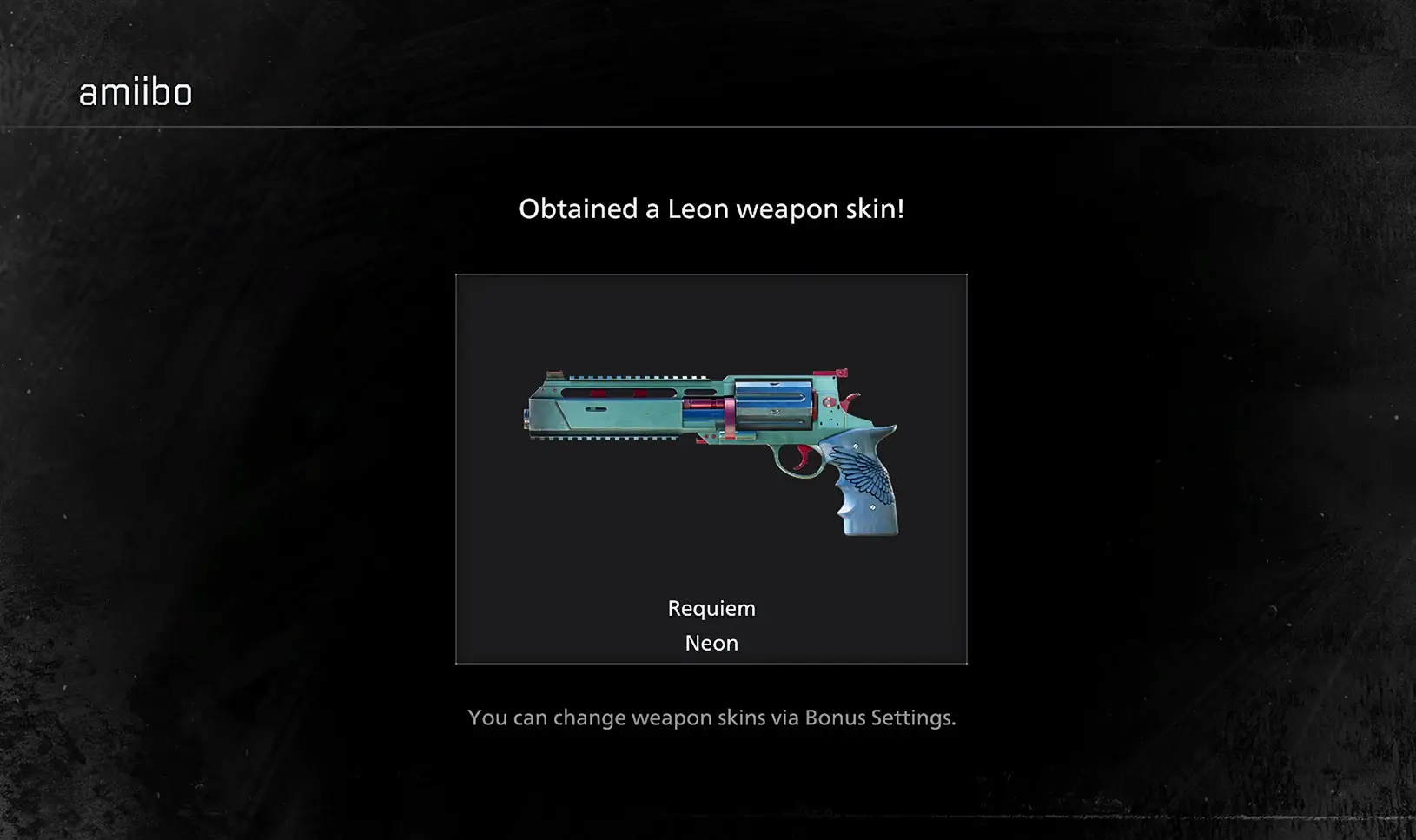 Resident Evil Requiem 'Neon Skin' Leon amiibo reward, Capcom/Nintendo