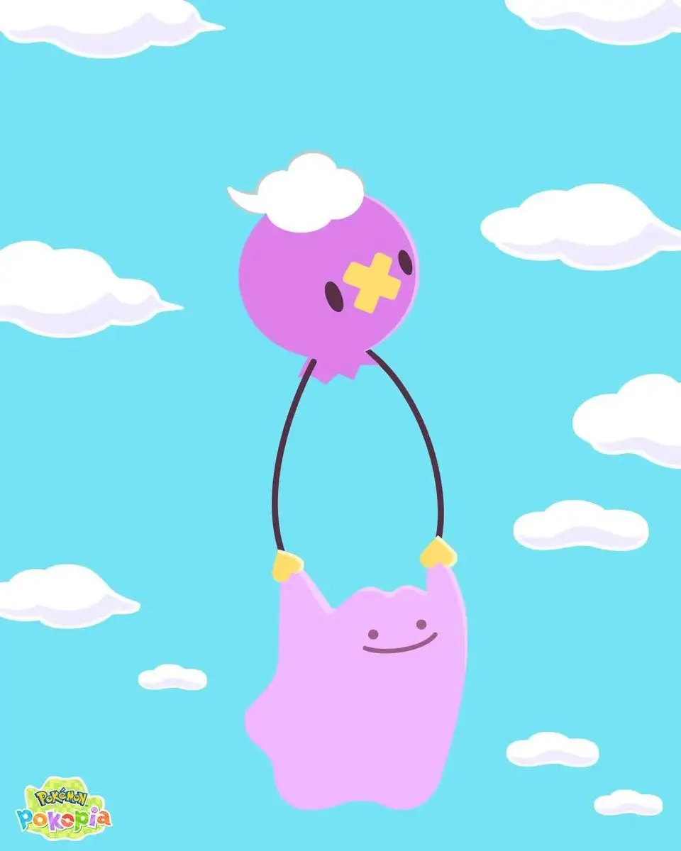 Drifloon And Ditto in Pokémon Pokopia,
