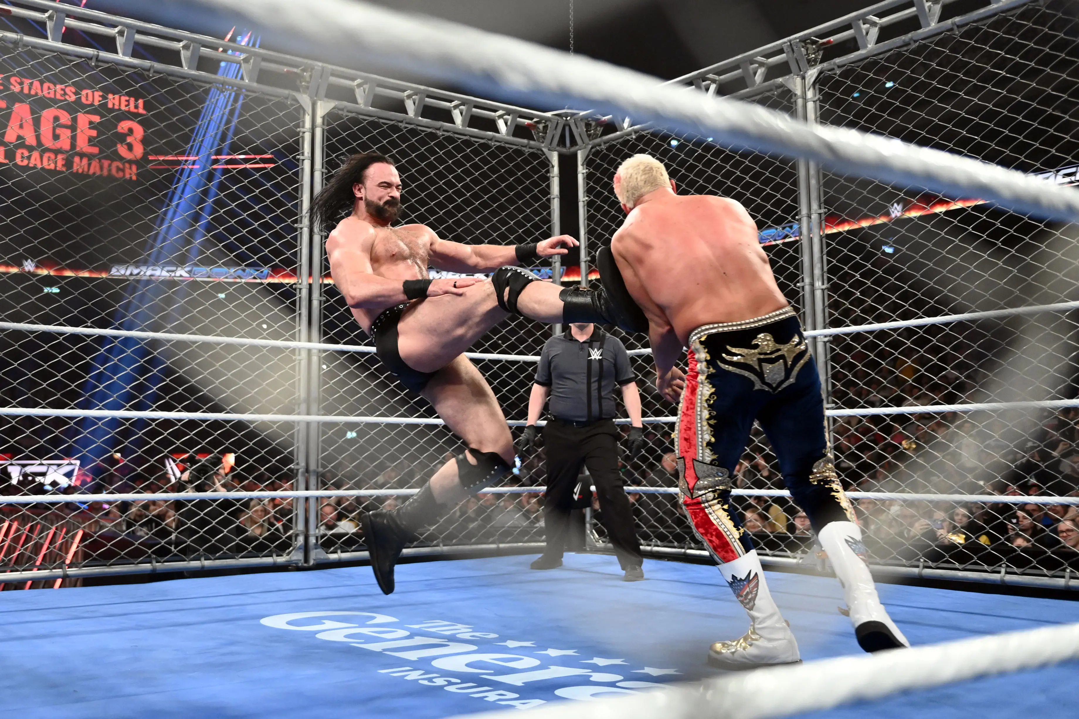 Drew McIntyre vs Cody Rhodes in 3 Stages of Hell, WWE/Getty Images