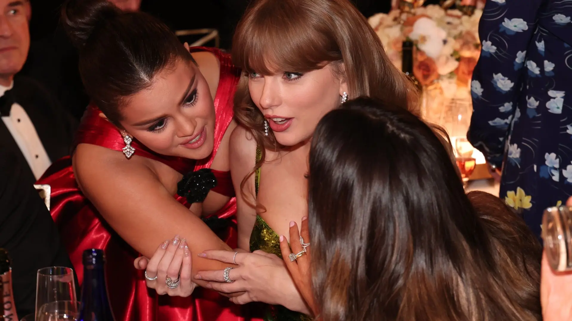 What Did Selena Gomez Tell Taylor Swift At The Golden Globes? The Timothée Drama Explained