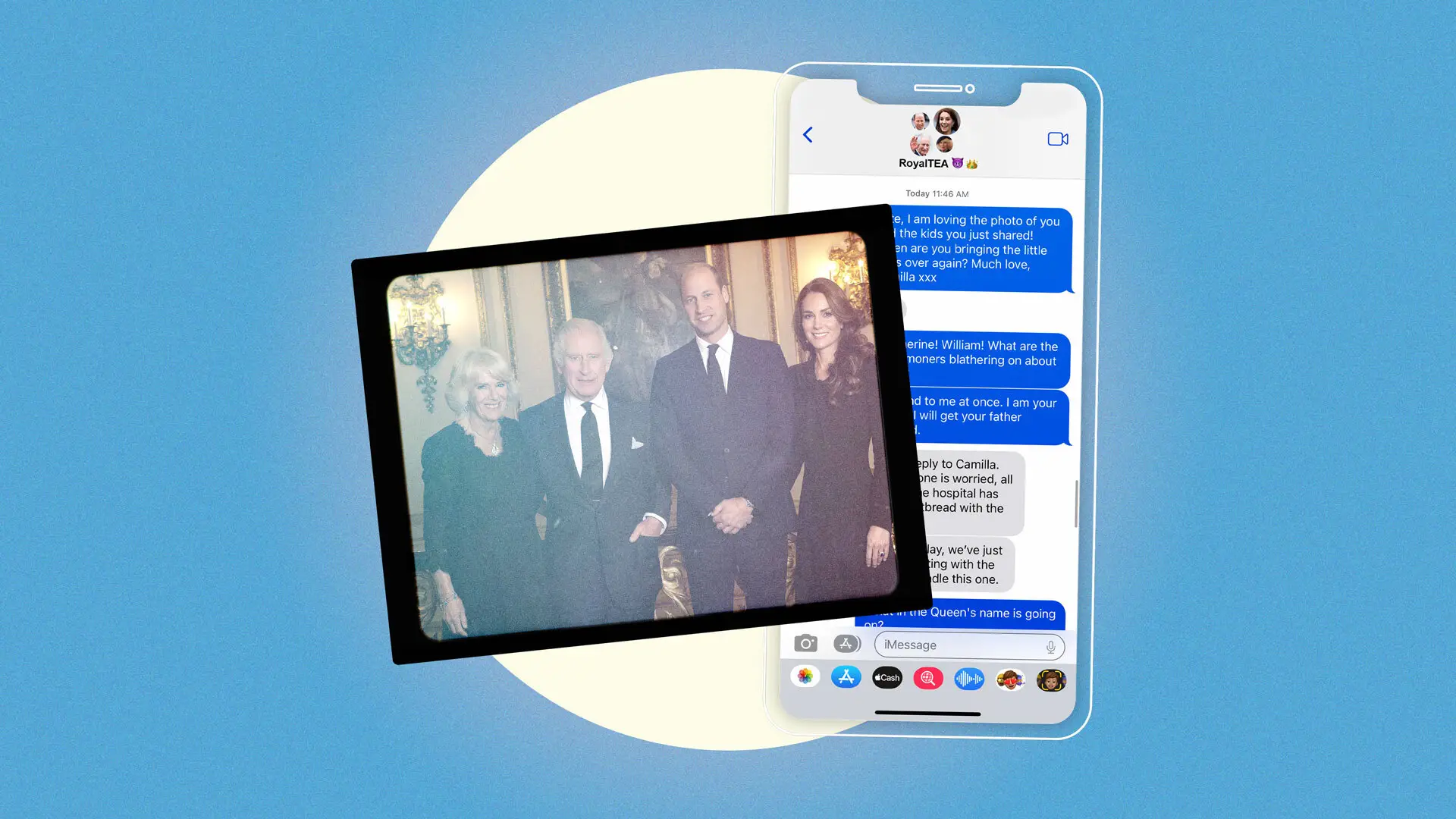 We  Got The *Leaked* Royals Group Chat Following Kate’s Photoshop Fail