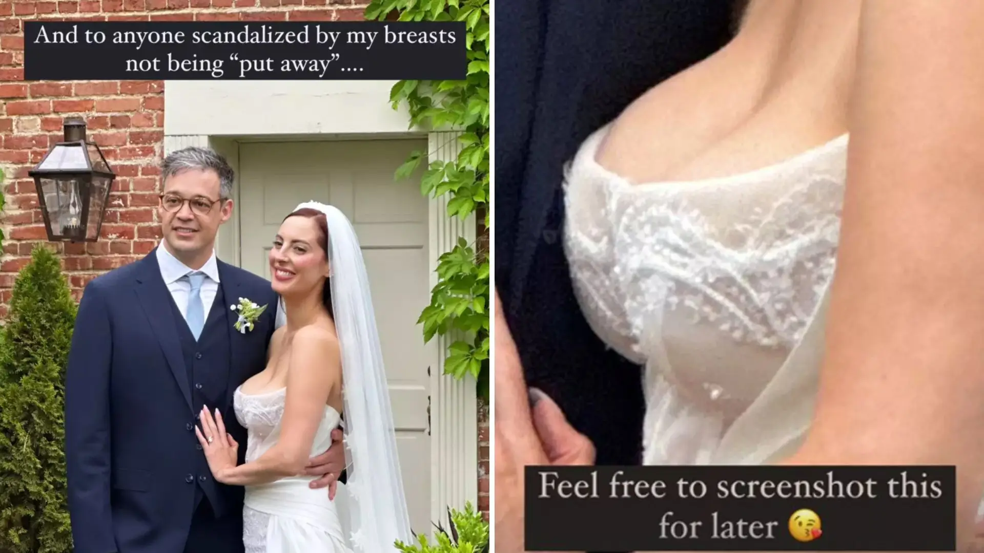 Bride’s Boob-Forward Wedding Dress is Going Viral For Two 32F-Sized Reasons
