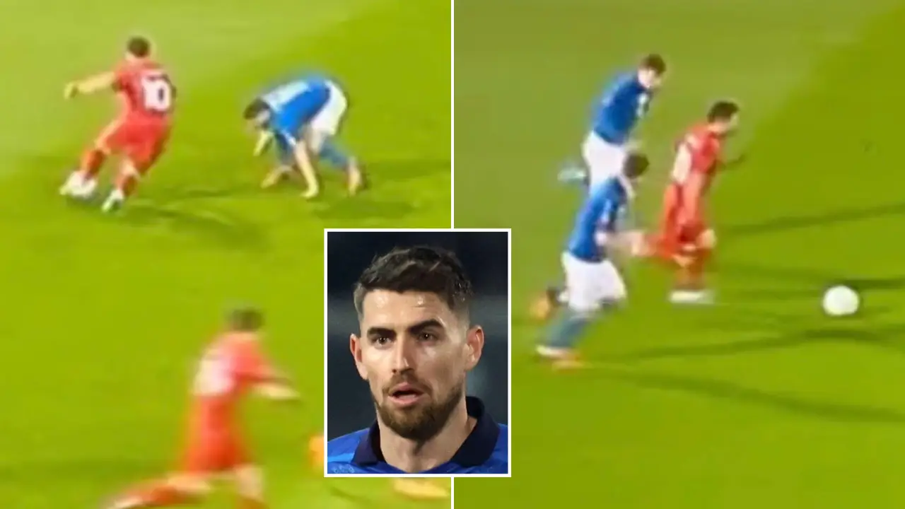 'How Can A Human Be This Slow?' – Italy's Jorginho Brutally Mocked By Fans After North Macedonia Defeat