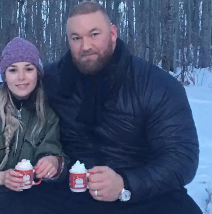 This is what Hafþór looks like holding a mug.