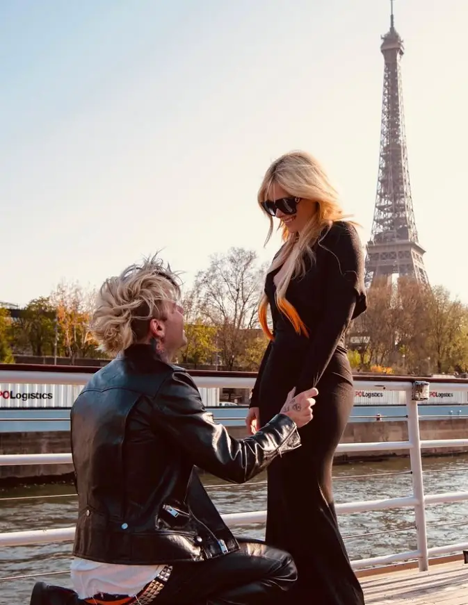 Mod Sun shared photos of the proposal to Instagram (