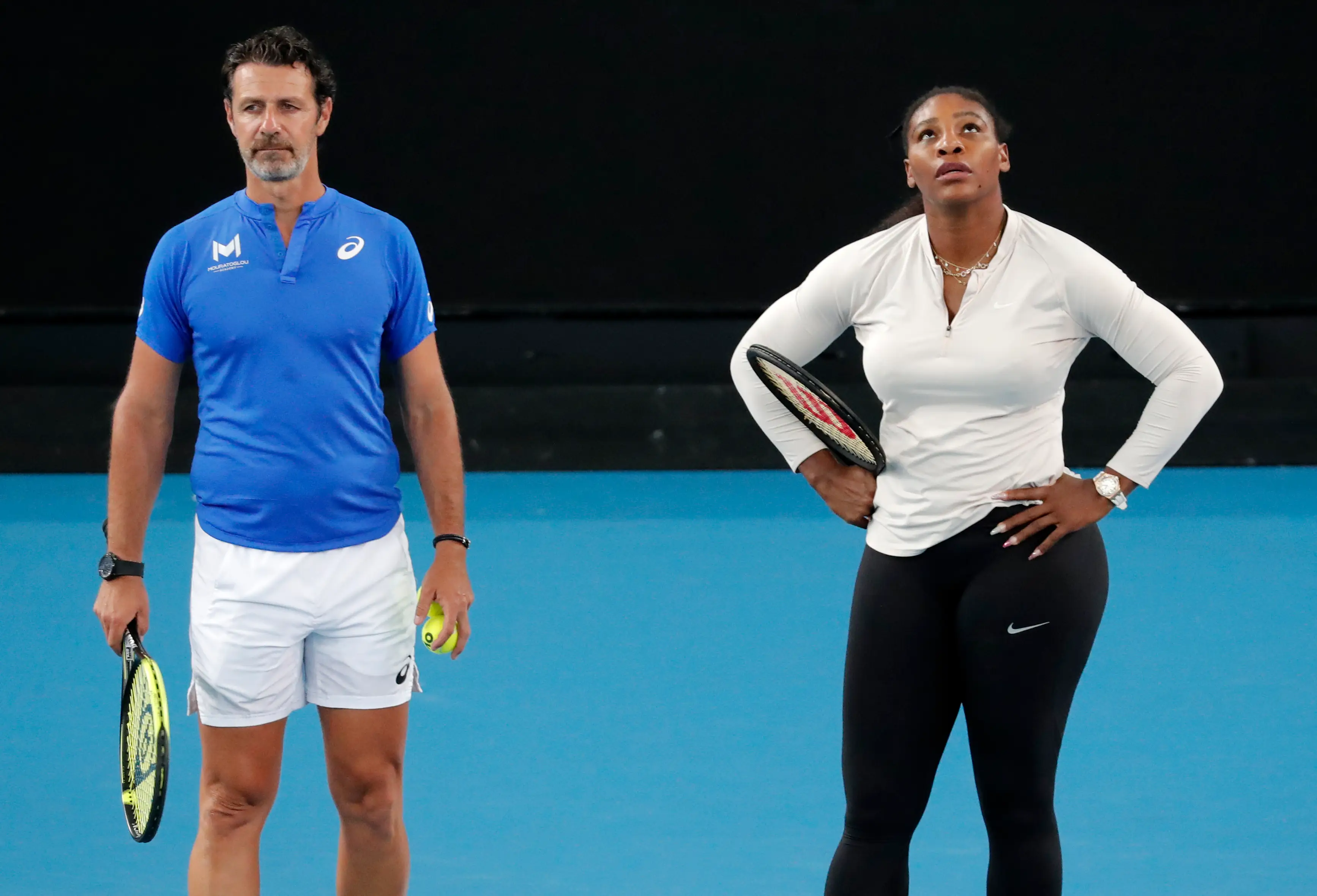 Serena Williams and Patrick Mouratoglou.