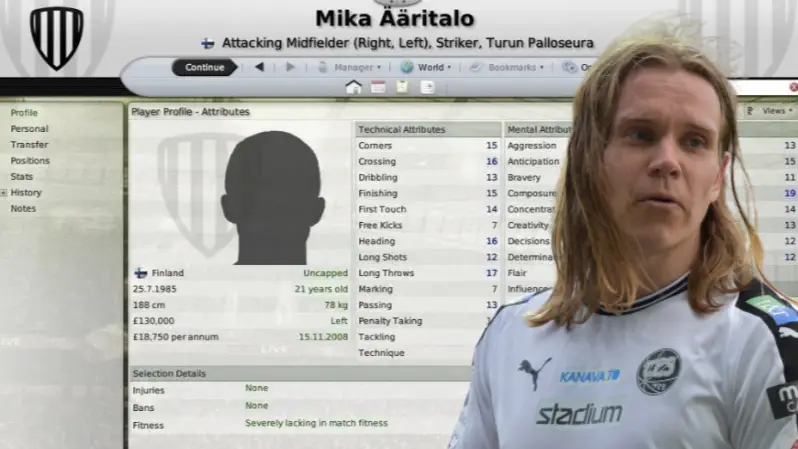 Mika Ääritalo: 'Every Time I Started A New Football Manager Save, I Would Buy Myself'
