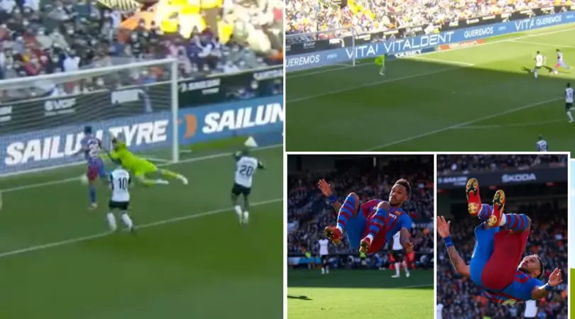 Pierre-Emerick Aubameyang Brings Back Trademark Celebration After Bagging First Barcelona Hat-Trick