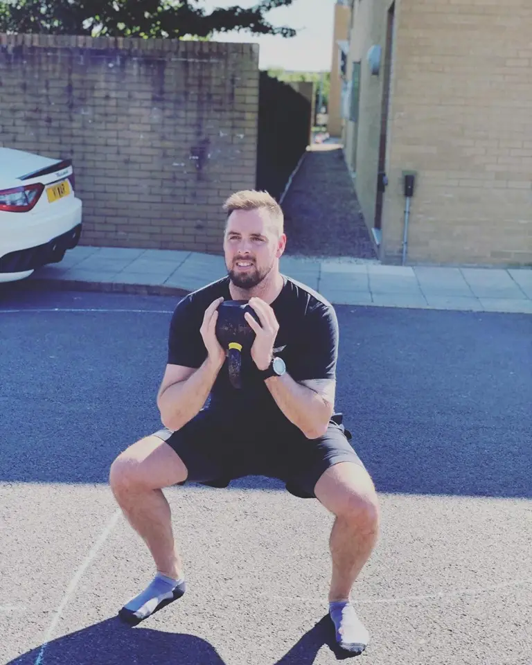 Ben in training earlier this year.