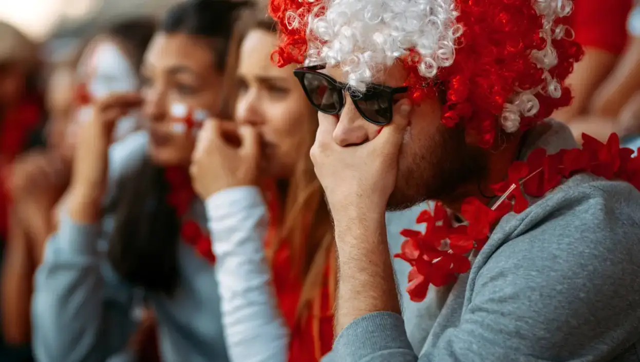England fans were left heartbroken after Italy won (