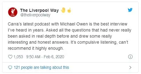 Tweet From The Liverpool Way @theliverpoolway