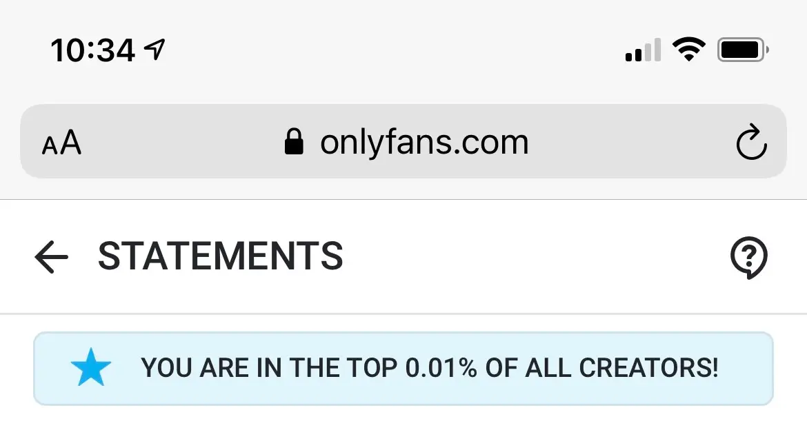 Mia's page is currently in the top 0.01% in the world.